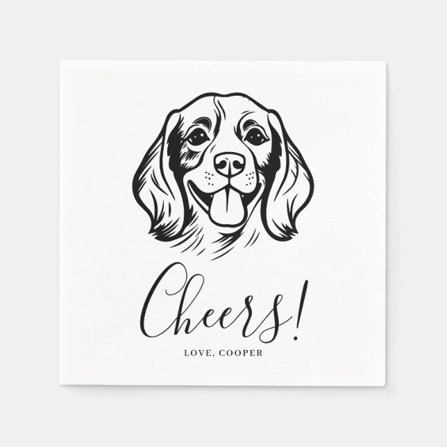 Dog Napkins Wedding (Front)