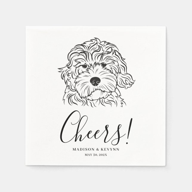 Dog Napkins Wedding (Front)
