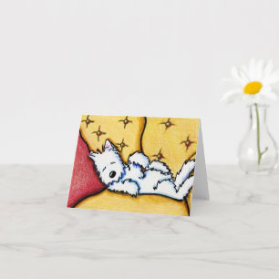 Dog Napped Westie Note Card