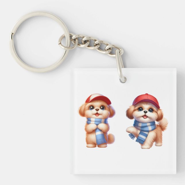 Dog, Nature,pets Key Ring (Front)