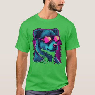Dog Neon Colour girl boy T-Shirt
