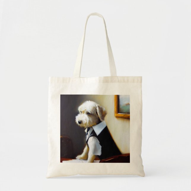 Dog Newspaper Editor Tote Bag (Front)