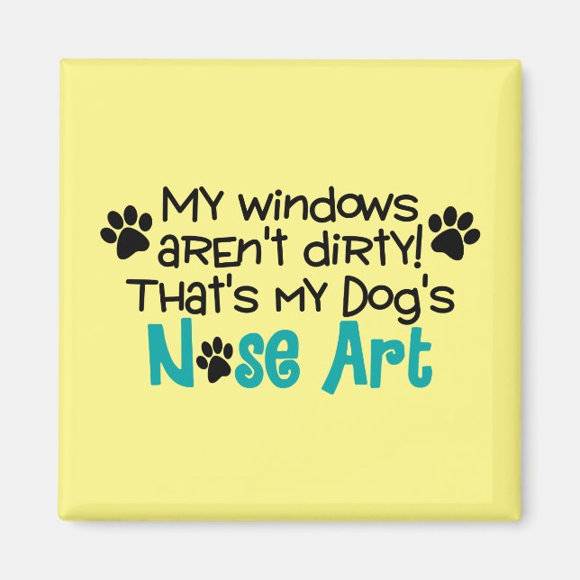 Dog Nose Art Magnet (Front)