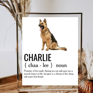Dog Noun Definition Dog Mum Dad Dog Lover Owners Poster