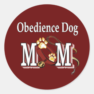 Dog Obedience Mum Gifts Classic Round Sticker
