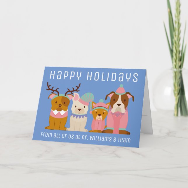 DOG OCCUPATION | Merry Christmas Holiday Card (Front)