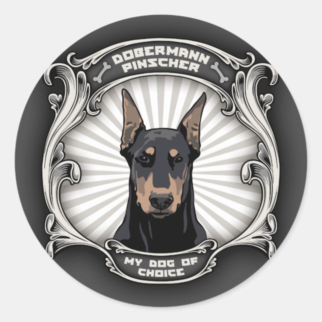 Dog of Choice Classic Round Sticker (Front)
