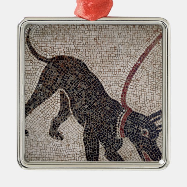 Dog on a leash, from Pompeii Metal Tree Decoration (Front)