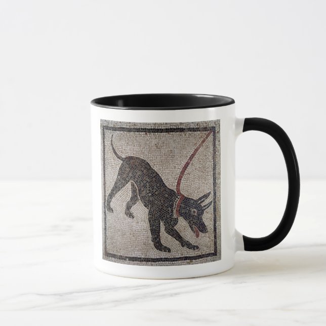 Dog on a leash, from Pompeii Mug (Right)