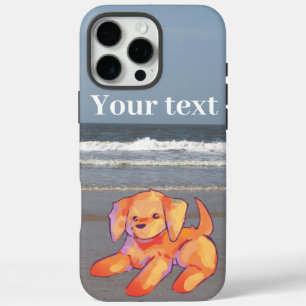 Dog on Beach iPhone 16 Pro Max Case