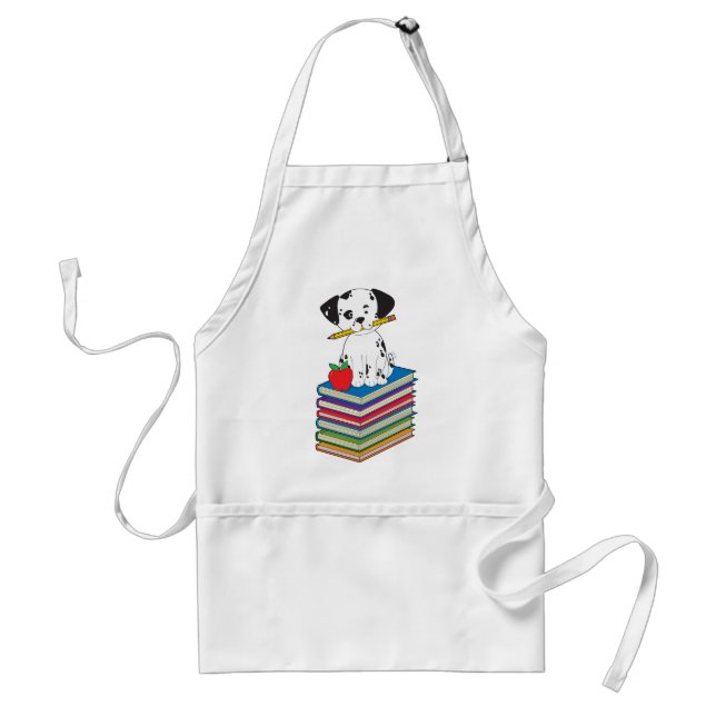 Dog on Books Standard Apron (Front)