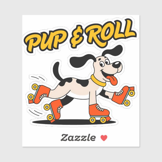 Dog On Roller Skates Pup & Roll (Sheet)