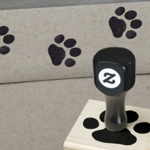 Dog or Cat Paw Print Rubber Stamp