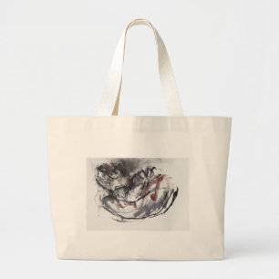 Dog Otter Large Tote Bag