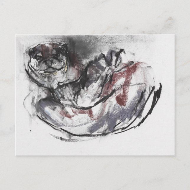 Dog Otter Postcard (Front)