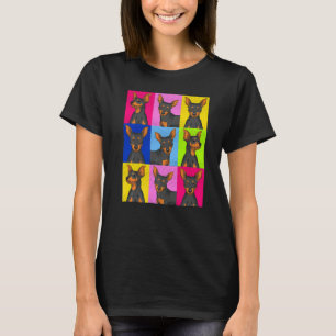 Dog Owner Animal Pet Min Pin Dog Pop Min Pinscher T-Shirt
