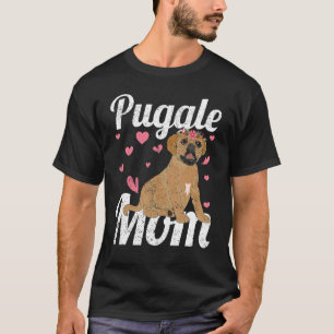 Dog Owner Animal Pet Puggle Mum Dog Mothers Day P T-Shirt