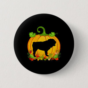 Dog Owner Halloween Costume English Bulldog 6 Cm Round Badge