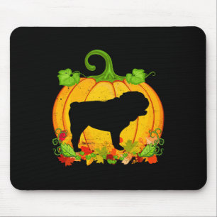 Dog Owner Halloween Costume English Bulldog Mouse Pad