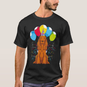 Dog Owner Kids Birthday Party Cute Dog Cocker Spa T-Shirt