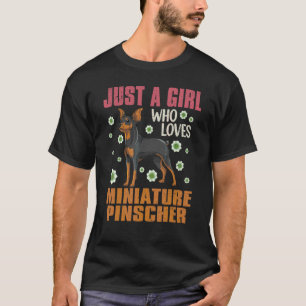 Dog Owner Miniature Pinscher Girls Women Min Pins T-Shirt