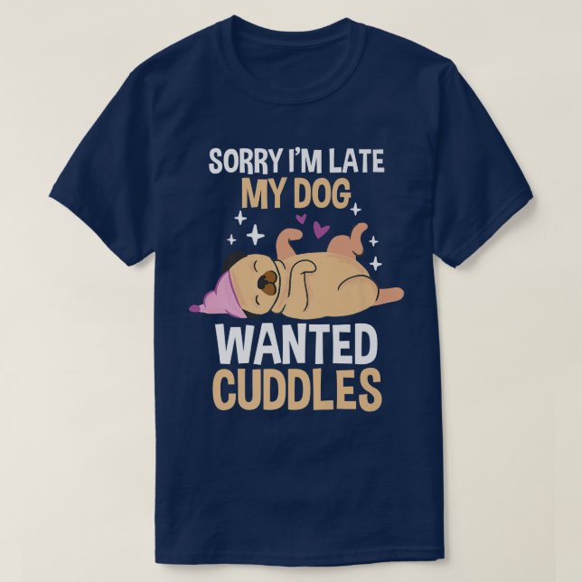 Dog Owner Pug  T-Shirt (Design Front)