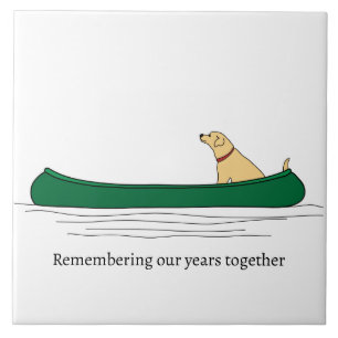 Dog Paddle Memory Ceramic Tile
