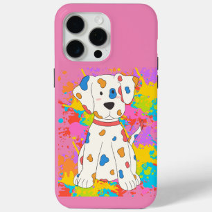 dog paint iPhone 15 pro max case