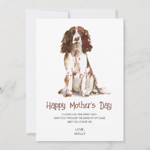 Dog Painting Mother's Day  Holiday Card