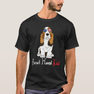 Dog Papa Puppy Dad Basset Hound T-Shirt