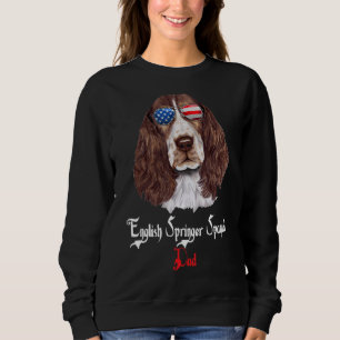 Dog Papa Puppy Dad English Springer Spaniel Sweatshirt