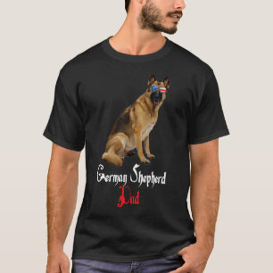 Dog Papa Puppy Dad German Shepherd T-Shirt