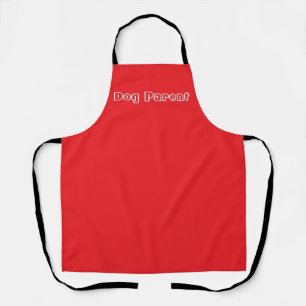Dog Parent Pet Vet Owner Red Apron
