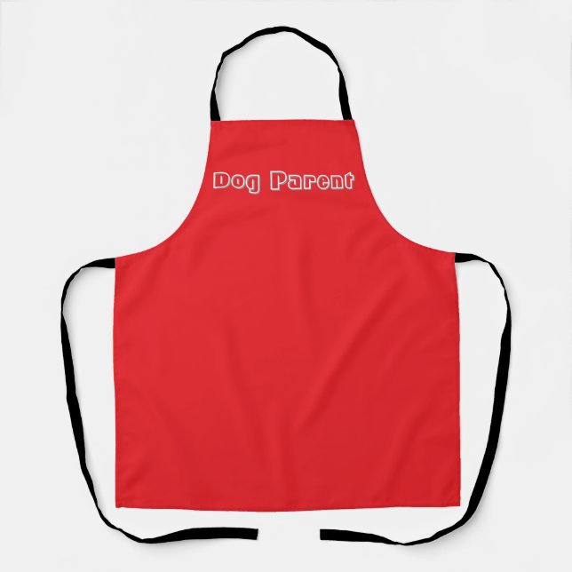 Dog Parent Pet Vet Owner Red  Apron (Front)