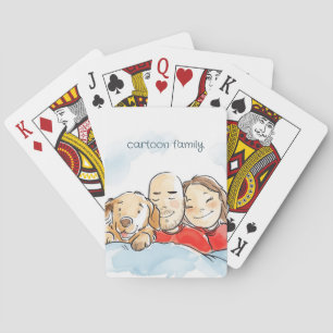 Dog Parents Playing Cards