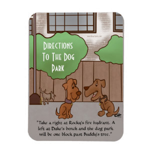 Dog Park Directions Magnet