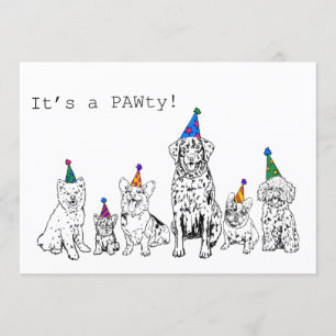 Dog Party Invitation