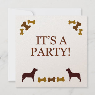 Dog Party Invitation