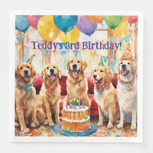 Dog Party  Napkin (Front)