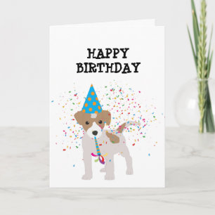 Dog Partying - Animals at Birthday Party Card