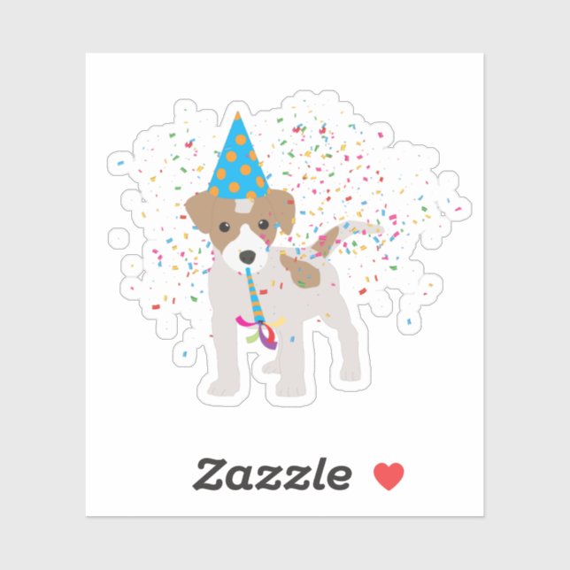 Dog Partying - Animals Puppy Having a Party (Sheet)