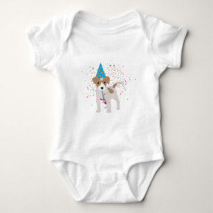Dog Partying - Animals Puppy Having a Party Baby Bodysuit