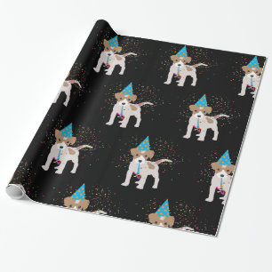 Dog Partying - Animals Puppy Having a Party Wrapping Paper