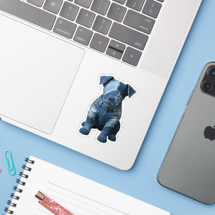 Dog Patchwork Art Denim