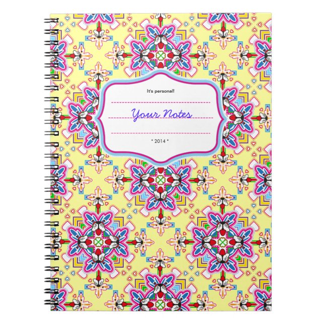 Dog Pattern Carnevale Notebook (Front)