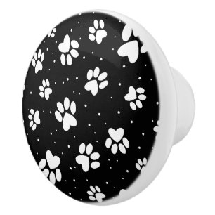 Dog Paw Ceramic Knob