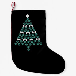 Dog Paw Christmas Tree Cute Xmas Gift Puppy Lover Small Christmas Stocking