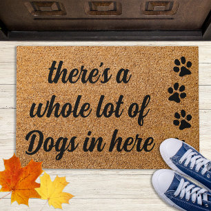 Dog Paw Doormat - There's a whole lot of dogs here