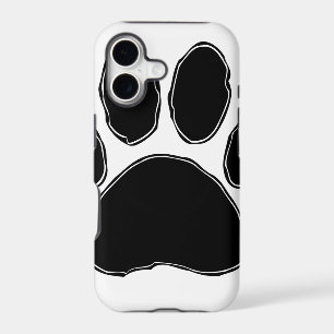 Dog Paw Drawing In Black