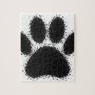 Dog Paw Drawing Jigsaw Puzzle